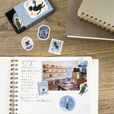 NB Co., Ltd. Stickers - Ressa The Cat Who Stays Up Late