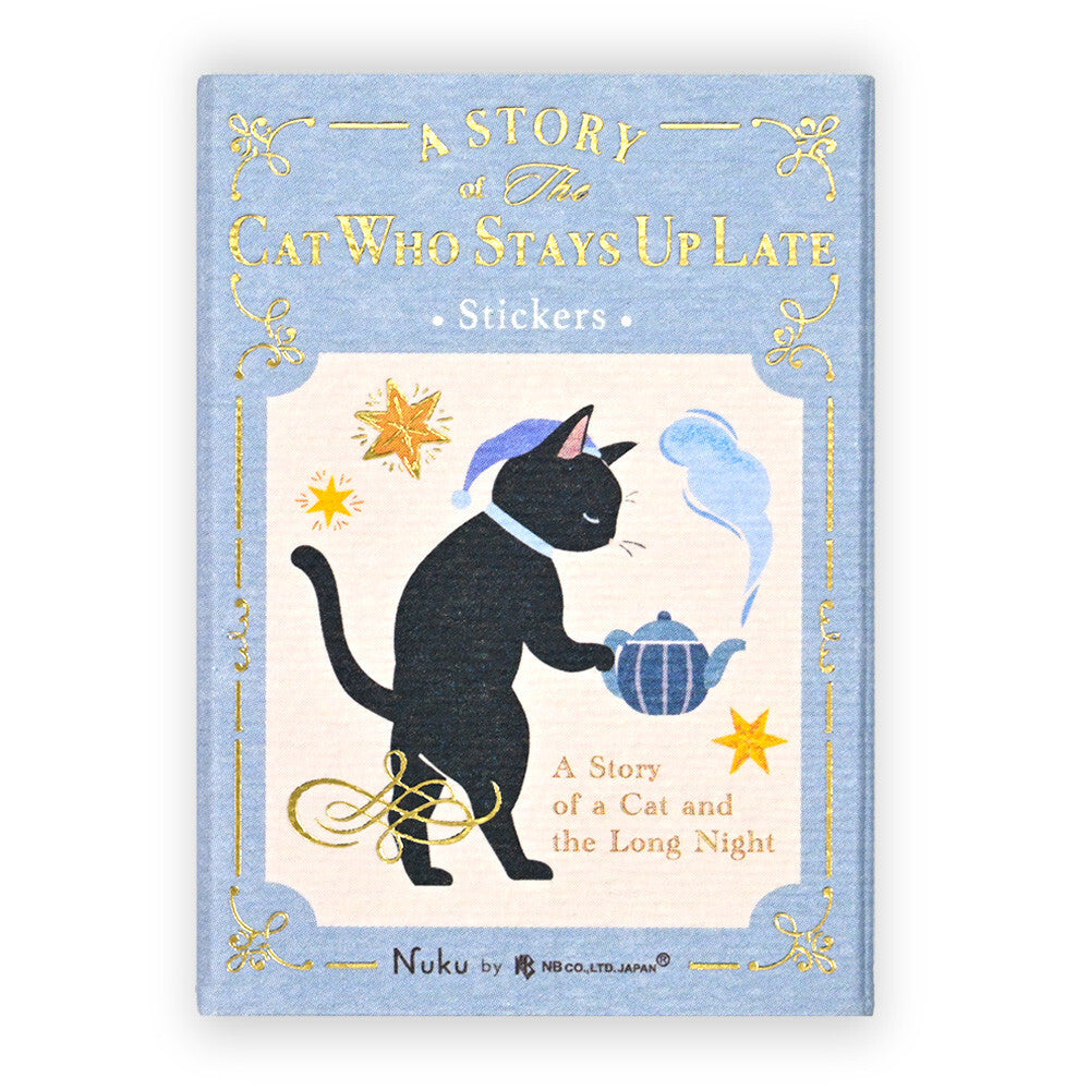 NB Co., Ltd. Stickers - Ressa The Cat Who Stays Up Late