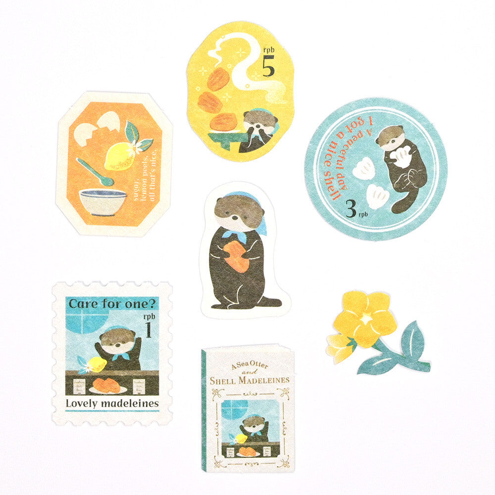 NB Co., Ltd. Stickers - Ressa A Sea Otter & Shell Madeleines