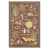 NB Co., Ltd. Postcard - Autumn Forest