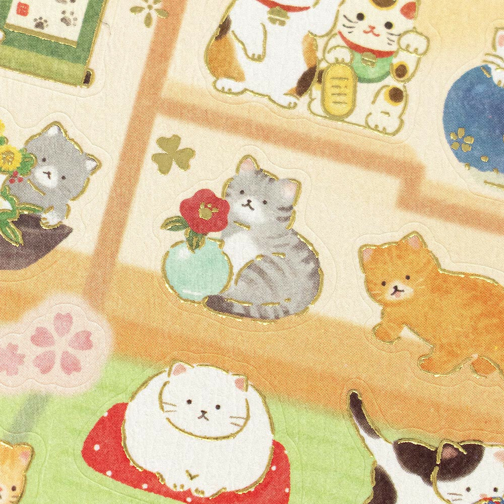 NB Co., Ltd. Stickers - Cats & Japanese-Style Room