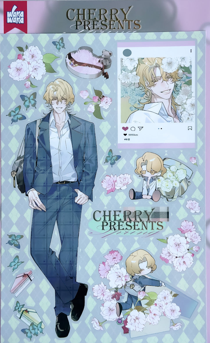 Sticker Sheet - Cherry Presents