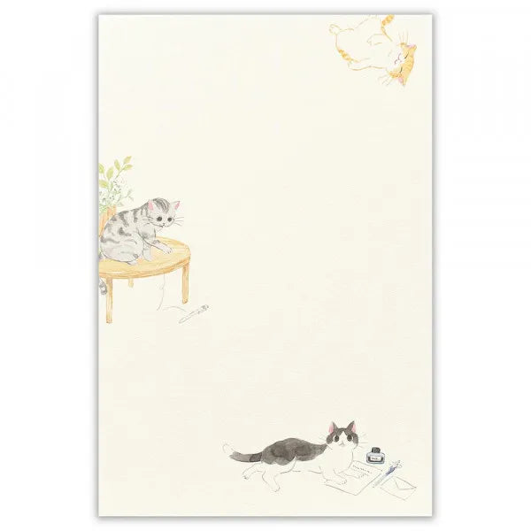 NB Co., Ltd. Washi Writing Paper (A5) - There Is A Cat