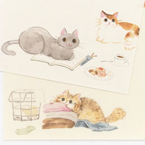 NB Co., Ltd. Washi Writing Paper (A5) - There Is A Cat