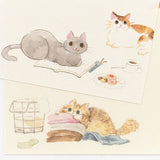 NB Co., Ltd. Washi Writing Paper (A5) - There Is A Cat