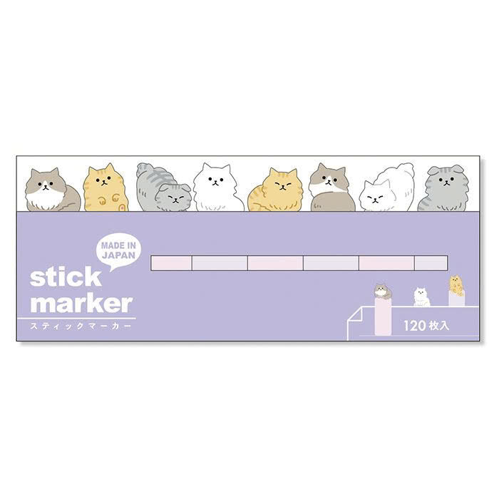Mind Wave Sticky Notes Stick Markers: Cats