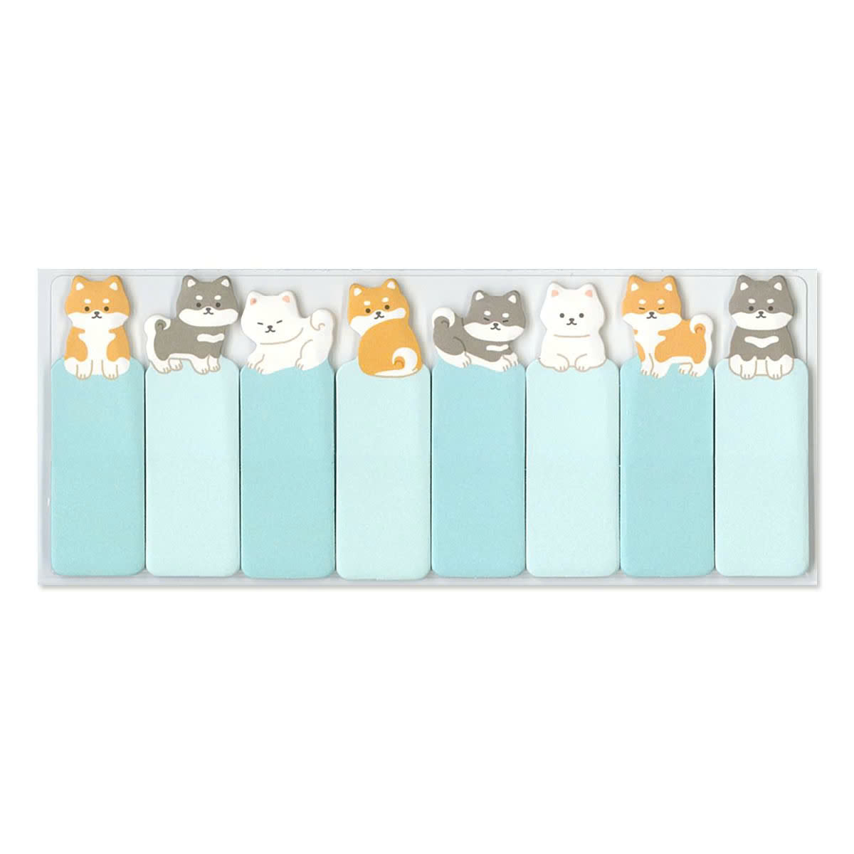 Mind Wave Sticky Notes Stick Markers: Shiba Inu