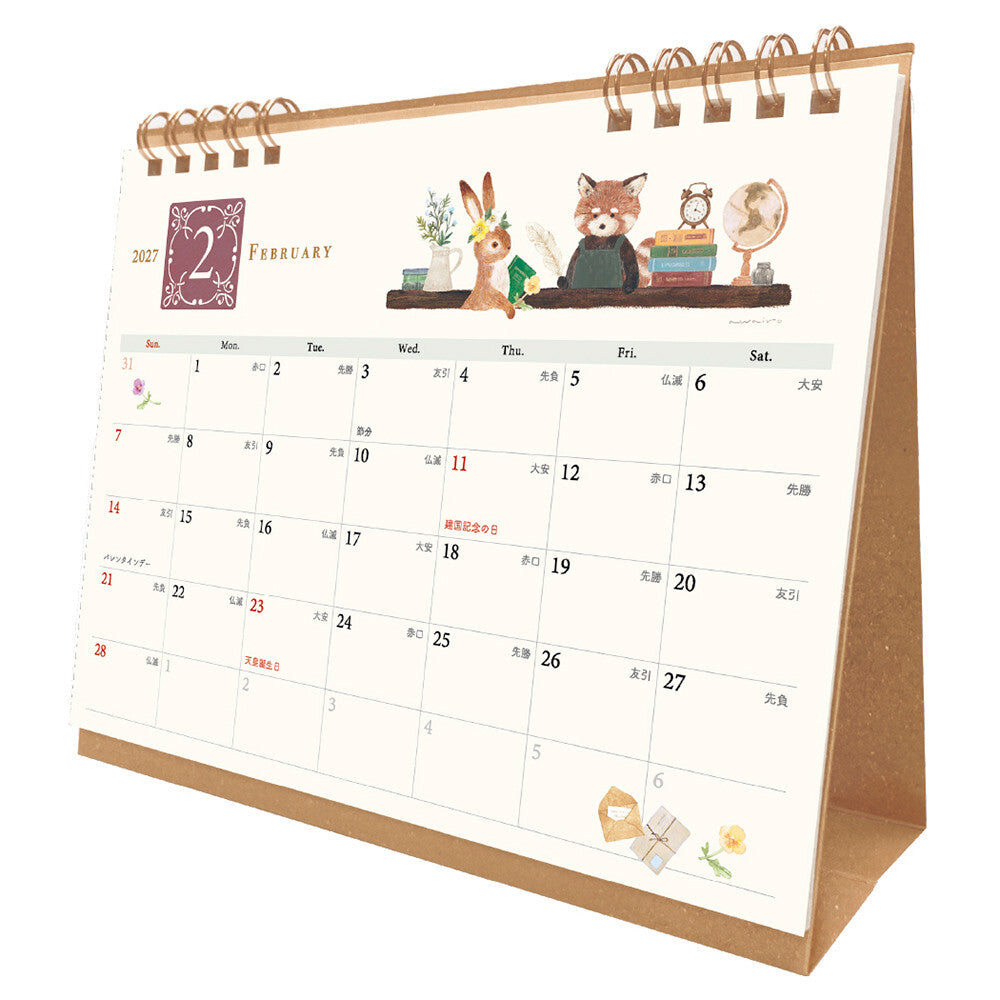 NB Co., Ltd. 2027 Desk Calendar - Ressa Panda Books