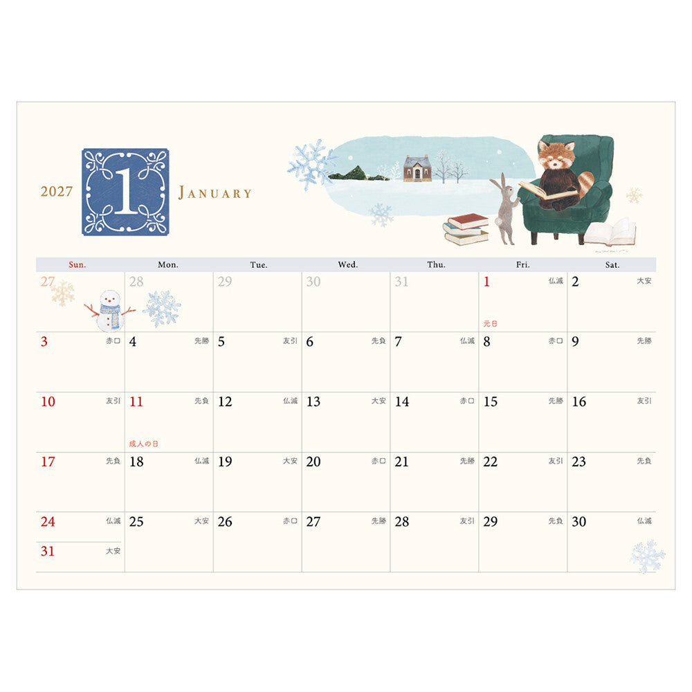 NB Co., Ltd. 2027 Desk Calendar - Ressa Panda Books