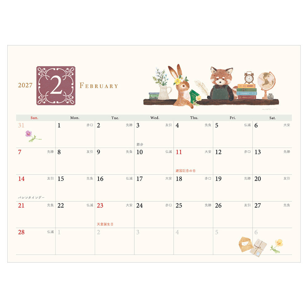 NB Co., Ltd. 2027 Desk Calendar - Ressa Panda Books