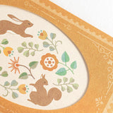 NB Co., Ltd. Nuku Antik Piac Greeting Card - Squirrel & Rabbit