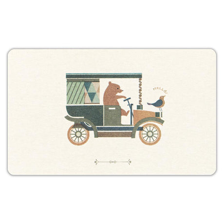 NB Co., Ltd. Nuku Antik Piac Greeting Card - Bear