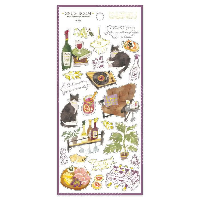 Mind Wave Snug Room Stickers - Wine