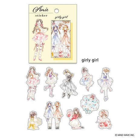 Mind Wave Amie Stickers: Girly Girl