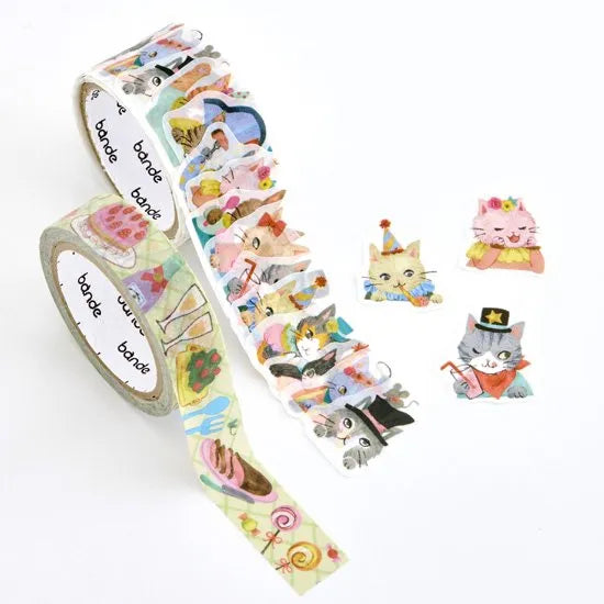 bande Roll Stickers - Cat Party