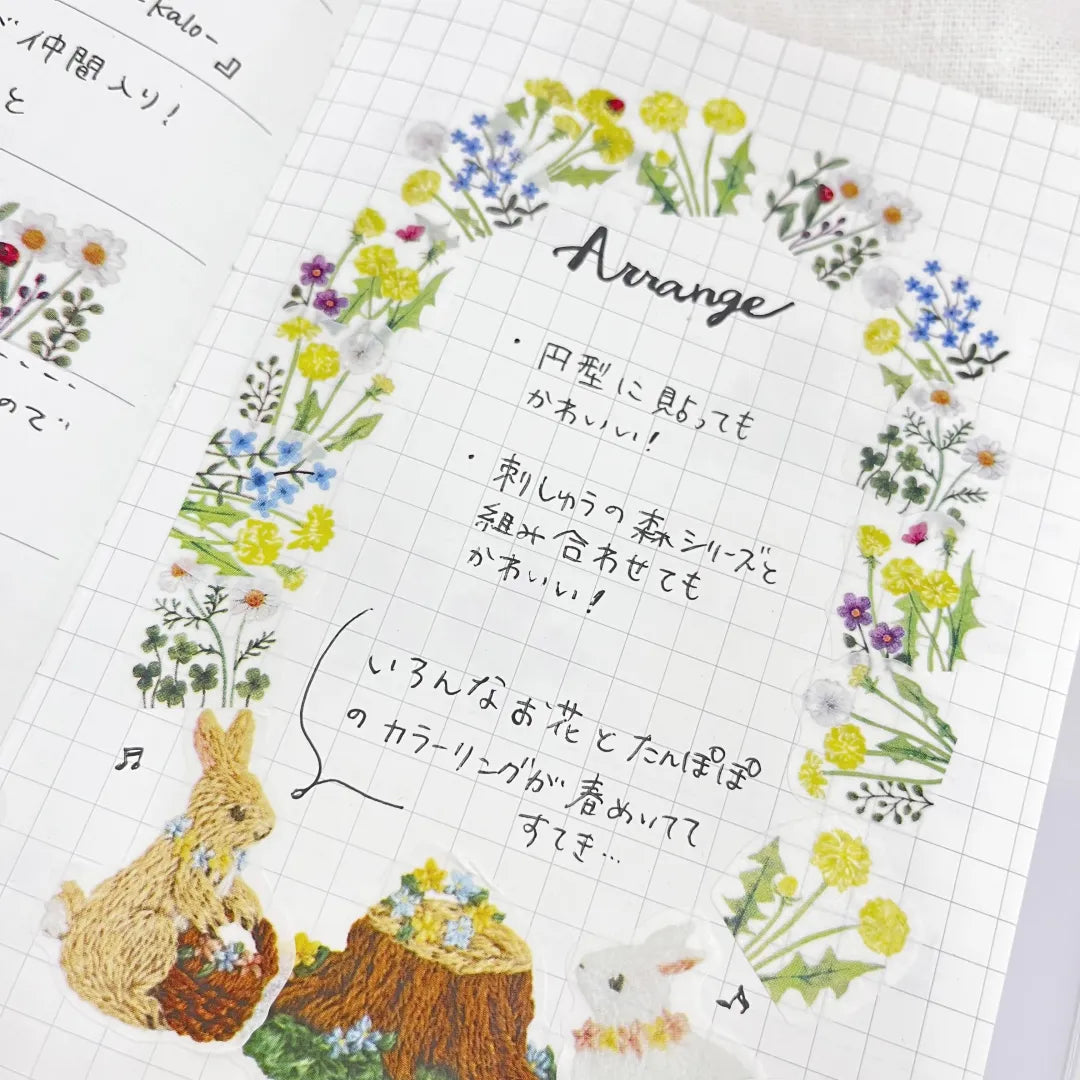 bande Roll Stickers - Dandelion Field