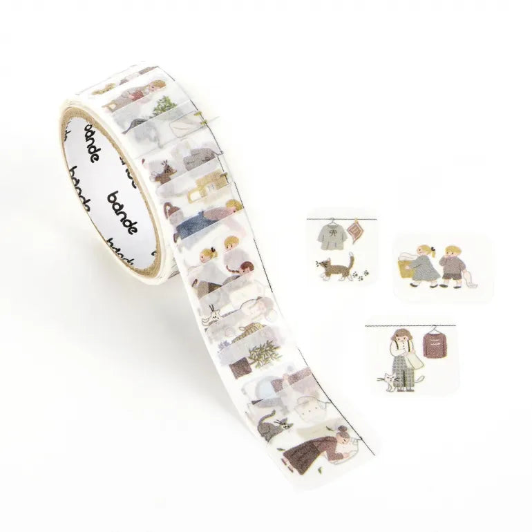 bande Roll Stickers - Doing Laundry Together