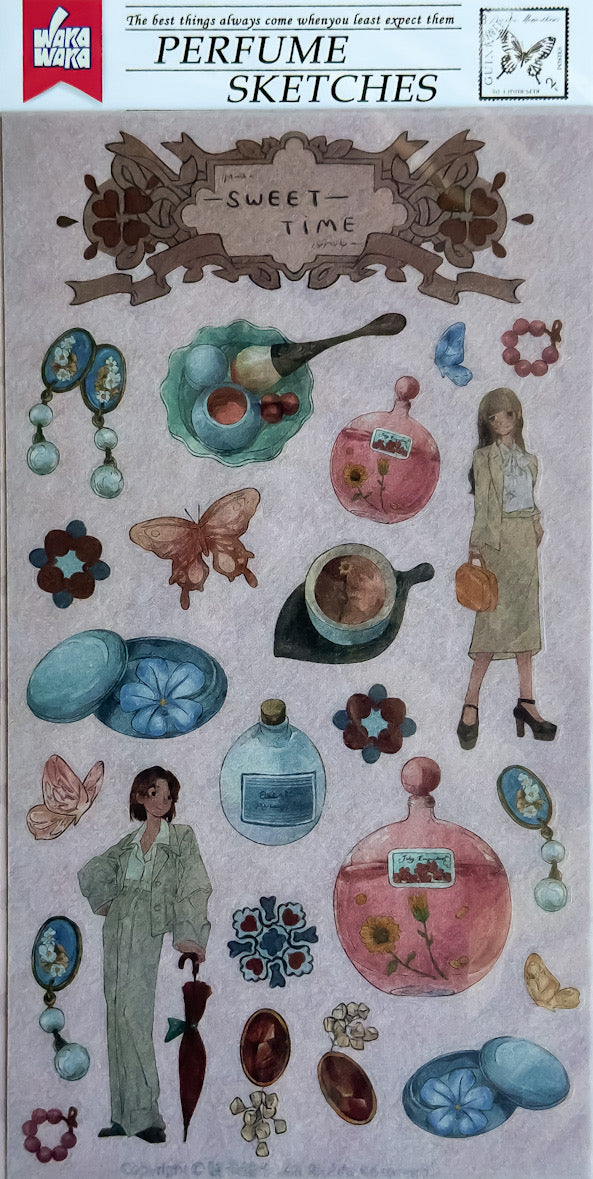 Sticker Sheet Set - Perfume Sketches