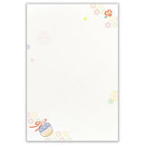 NB Co., Ltd. Washi Writing Paper (A5) - Cat & Temari