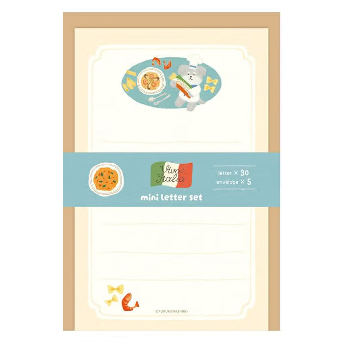 Furukawashiko Mini Letter Set - Pasta Doggie