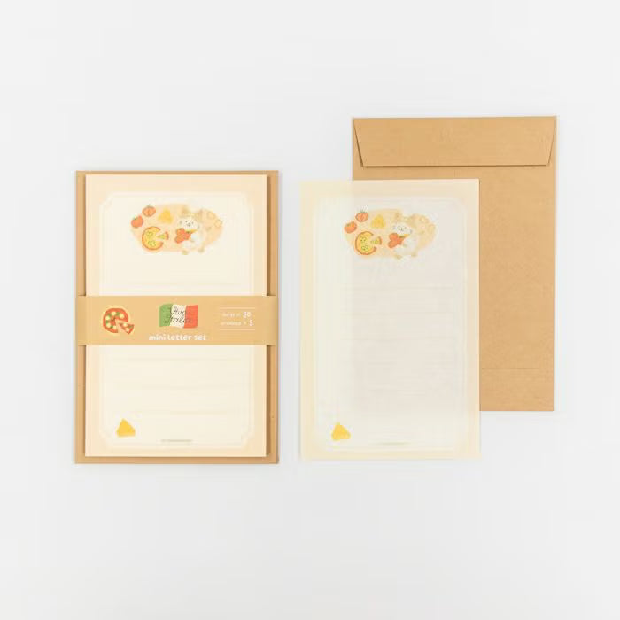 Furukawashiko Mini Letter Set - Pizza Kitten