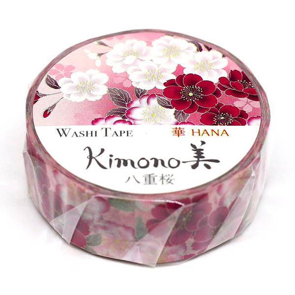 Kamiiso Kimono Masking Tape - Yaezakura