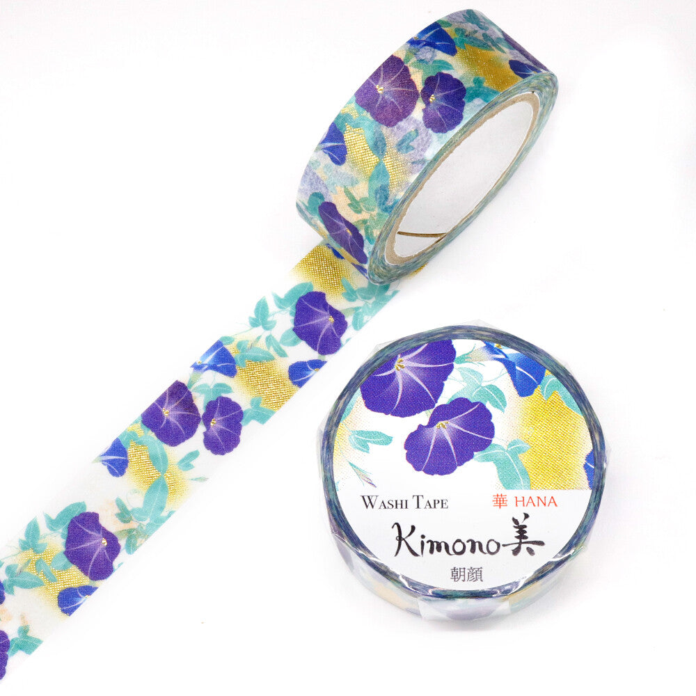 Kamiiso Kimono Masking Tape - Asagao