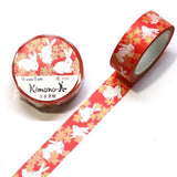 Kimono Washi Tape - Rabbit Cherry