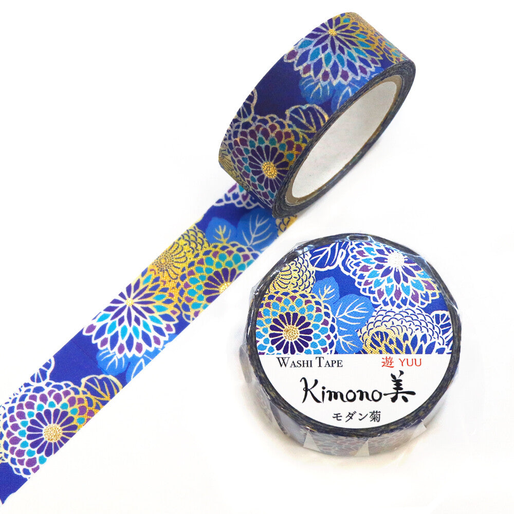 Kamiiso Kimono Masking Tape - Chrysanthemum