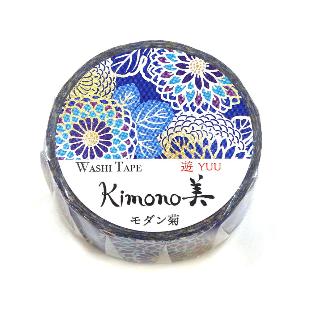 Kamiiso Kimono Masking Tape - Chrysanthemum