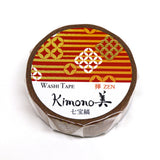 Kamiiso Kimono Masking Tape - Shippo Shima