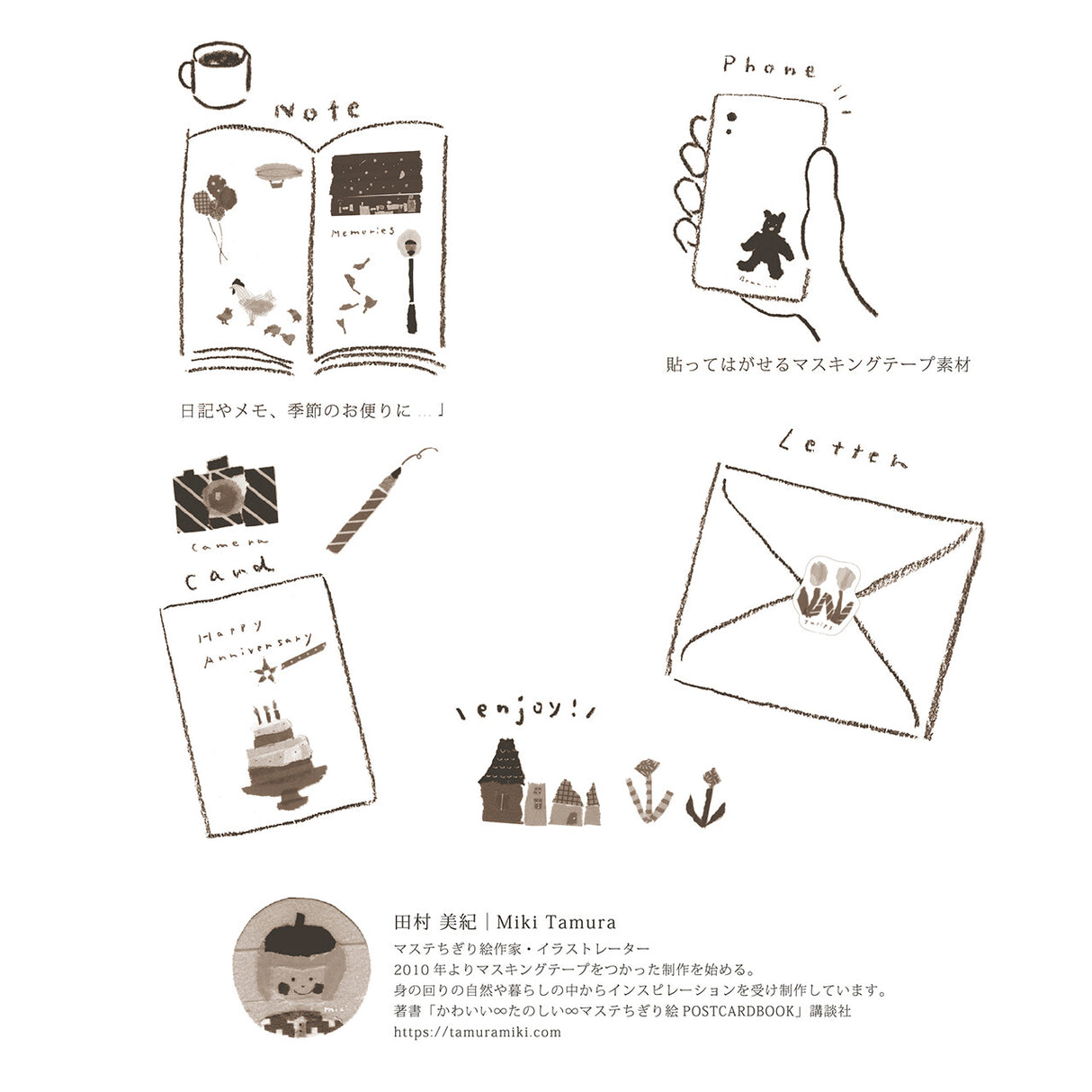 Kamiiso Sansyo x Miki Tamura Sticker - Trip