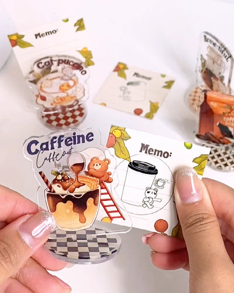 Loka Made Standee Clip Stamp - Coffeelogy 'Caffeine Caffeout'