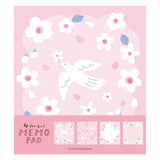 Furukawashiko Memo Pad - White Bird & Sakura