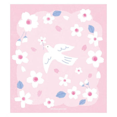 Furukawashiko Memo Pad - White Bird & Sakura