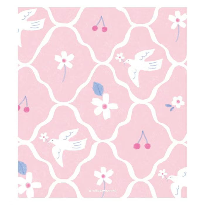 Furukawashiko Memo Pad - White Bird & Sakura