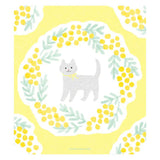Furukawashiko Memo Pad - Cat & Mimosa