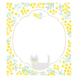 Furukawashiko Memo Pad - Cat & Mimosa