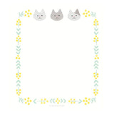 Furukawashiko Memo Pad - Cat & Mimosa