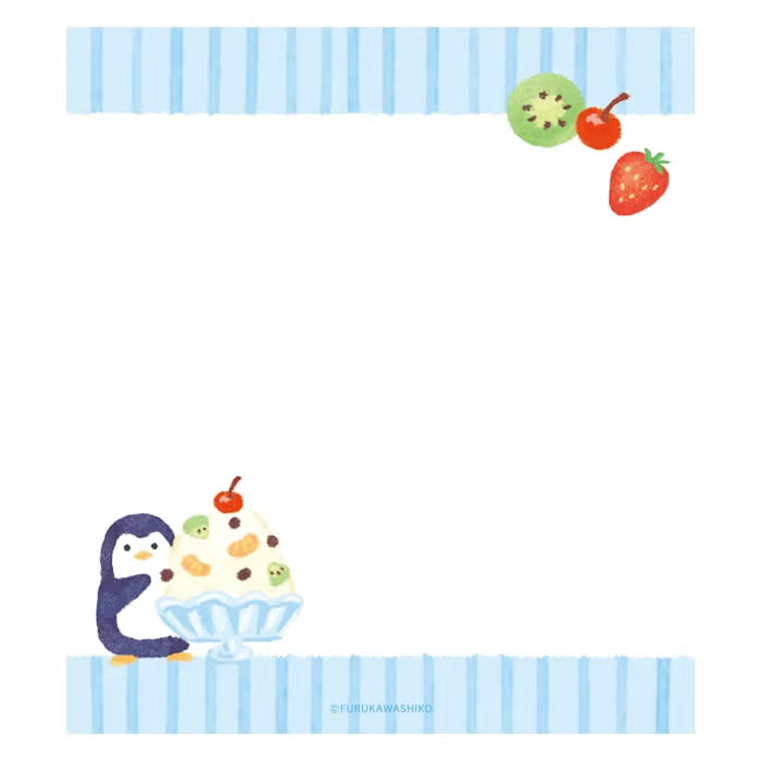 Furukawashiko Memo Pad - Penguin & Kakigōri