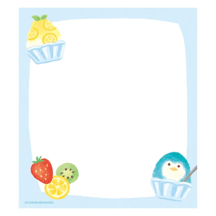 Furukawashiko Memo Pad - Penguin & Kakigōri