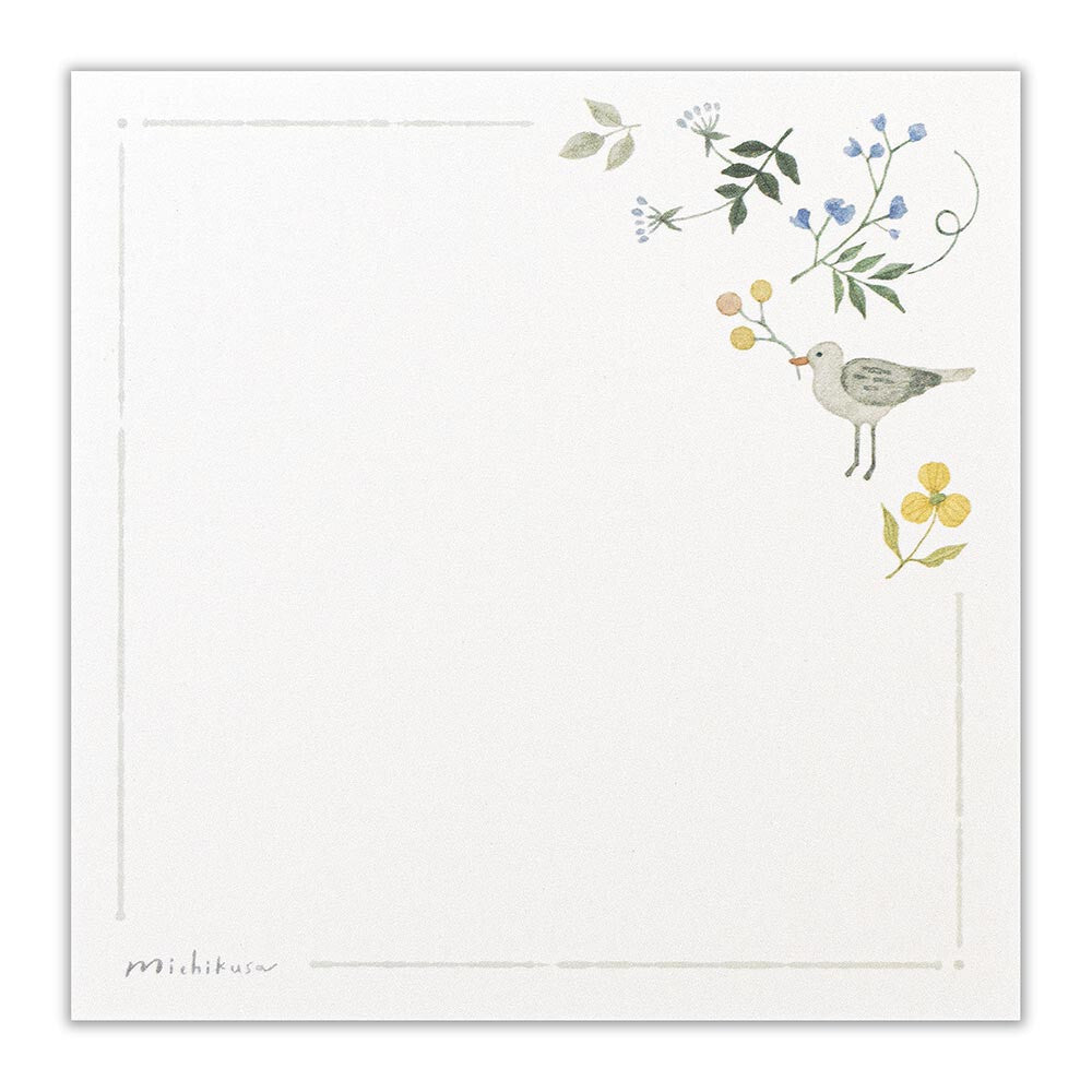 NB Co., Ltd. Washi Memo Pad - Michikusa (Herbe)