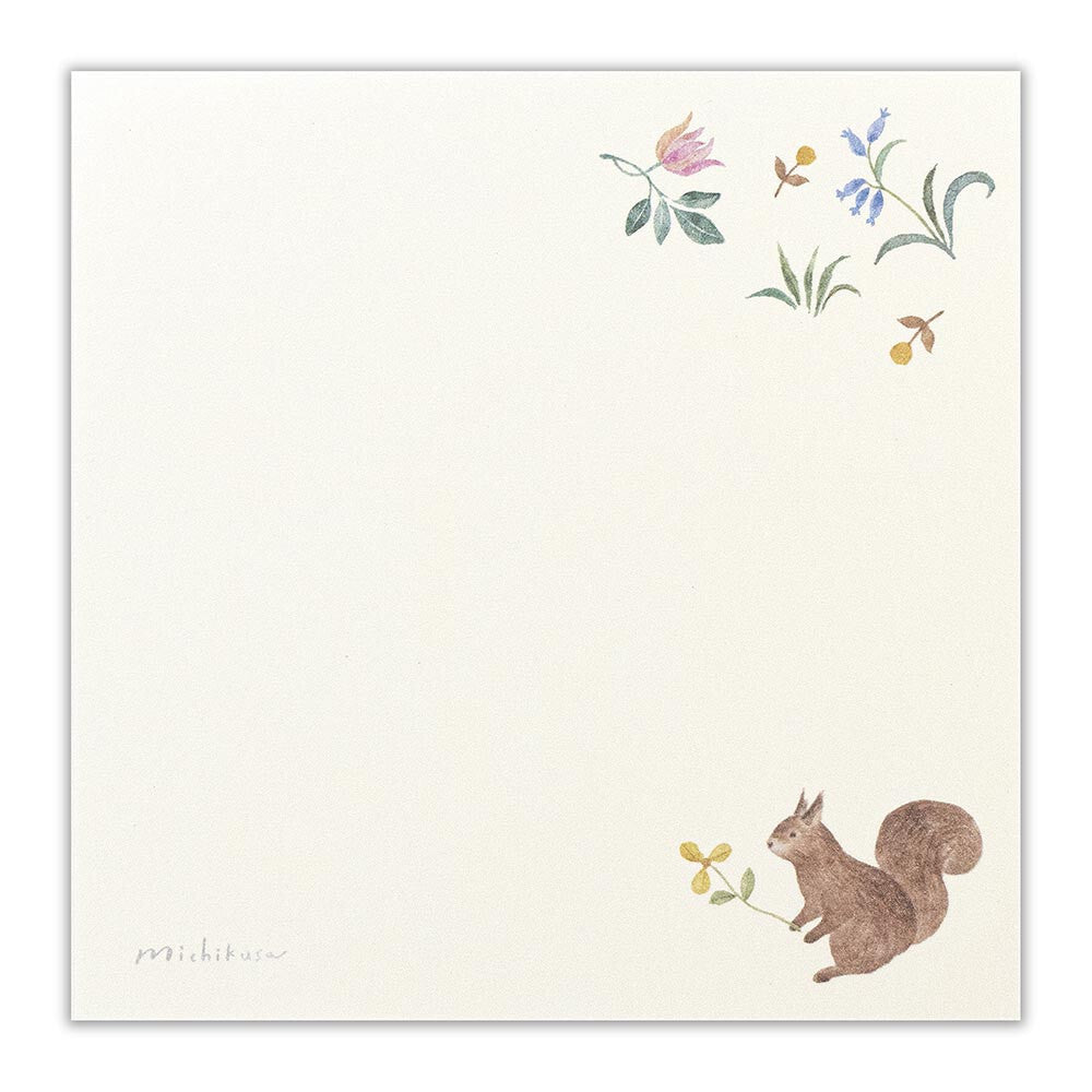 NB Co., Ltd. Washi Memo Pad - Michikusa (Noix)