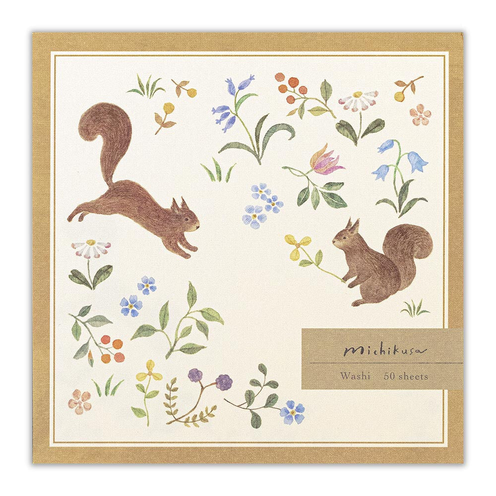 NB Co., Ltd. Washi Memo Pad - Michikusa (Noix)