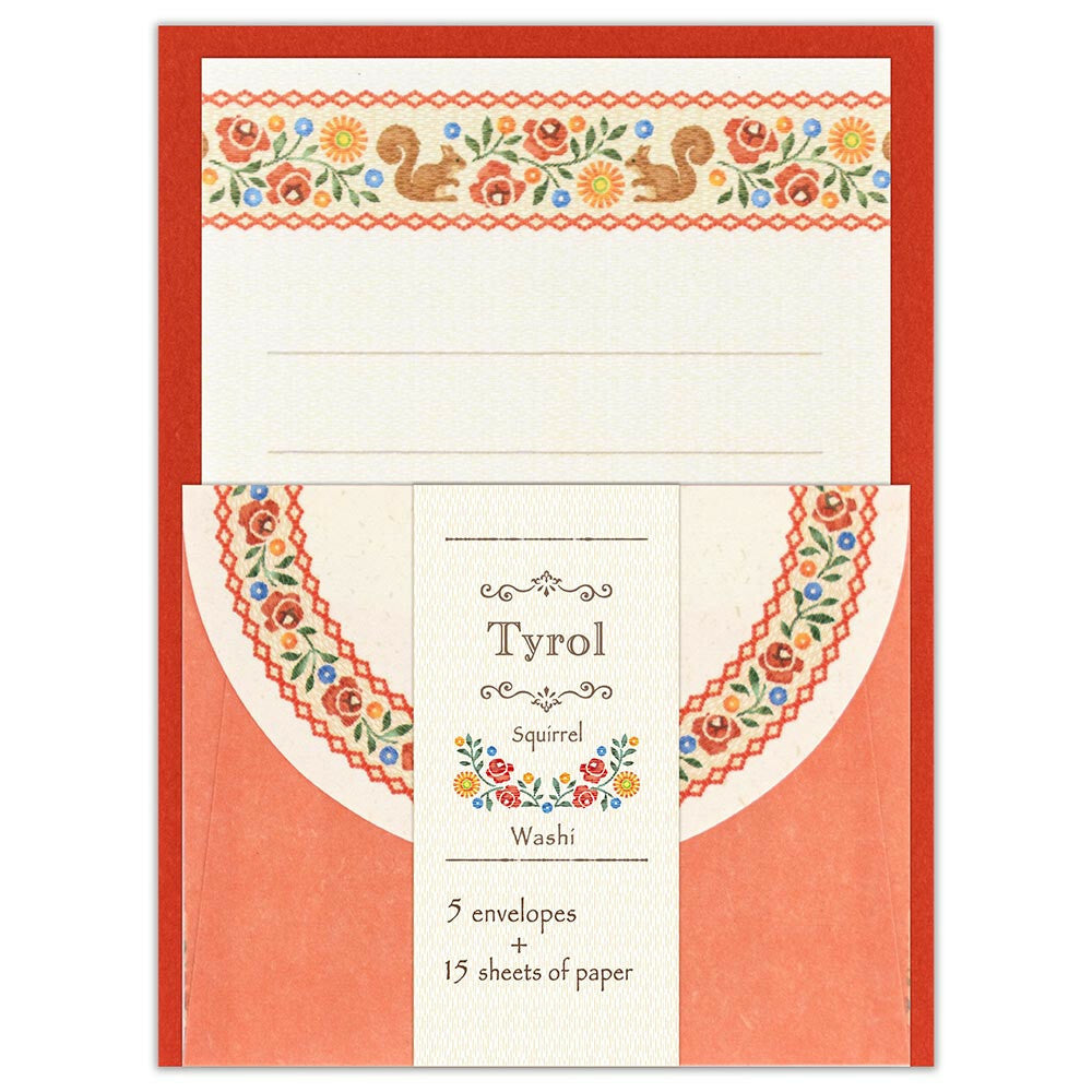 NB Co., Ltd. Mini Letter Set - Tyrol Squirel