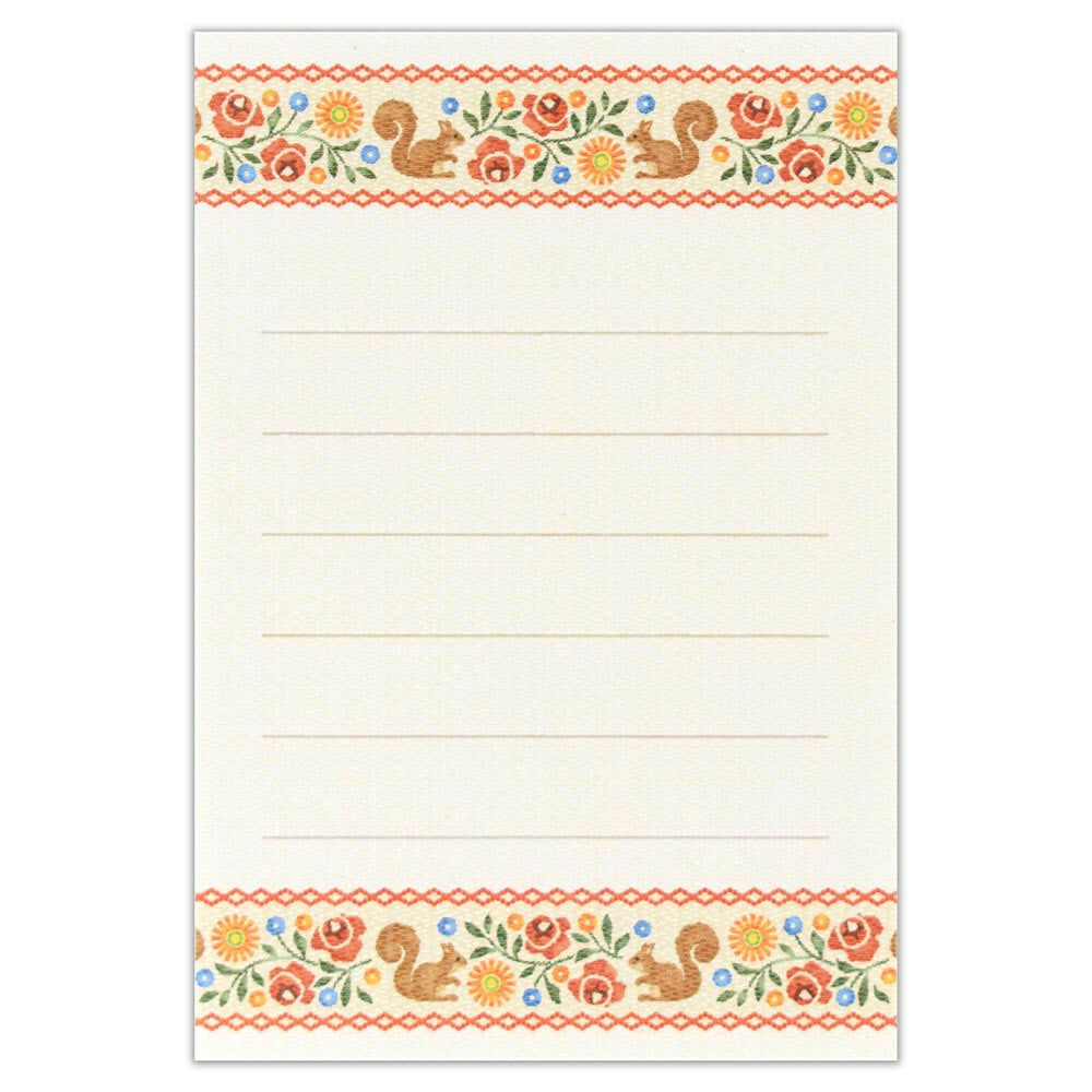 NB Co., Ltd. Mini Letter Set - Tyrol Squirel