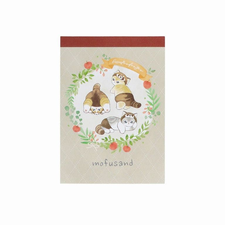 Mofusand Mini Memo Pad - Red Panda