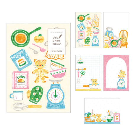 Papier Platz x Nakauchi Waka Memo Pad (Cat)