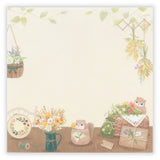 NB Co., Ltd. Memo Pad - flower x momonga