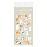 Furukawashiko  Sticker Sheet - Fox & Snowman